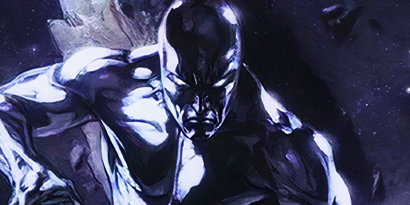 Comic book art: Silver Surfer joining the fight in Marvel Comics' Annihilation