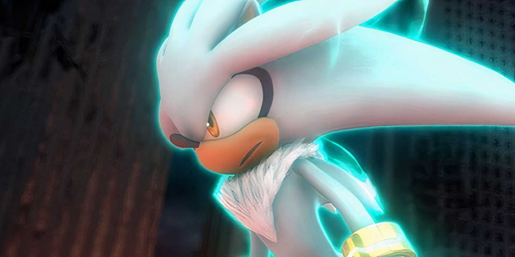 silver the hedgehog floating