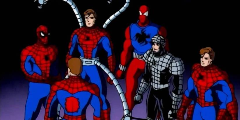 Homem-Aranha com clones em Homem-Aranha: A Série Animada