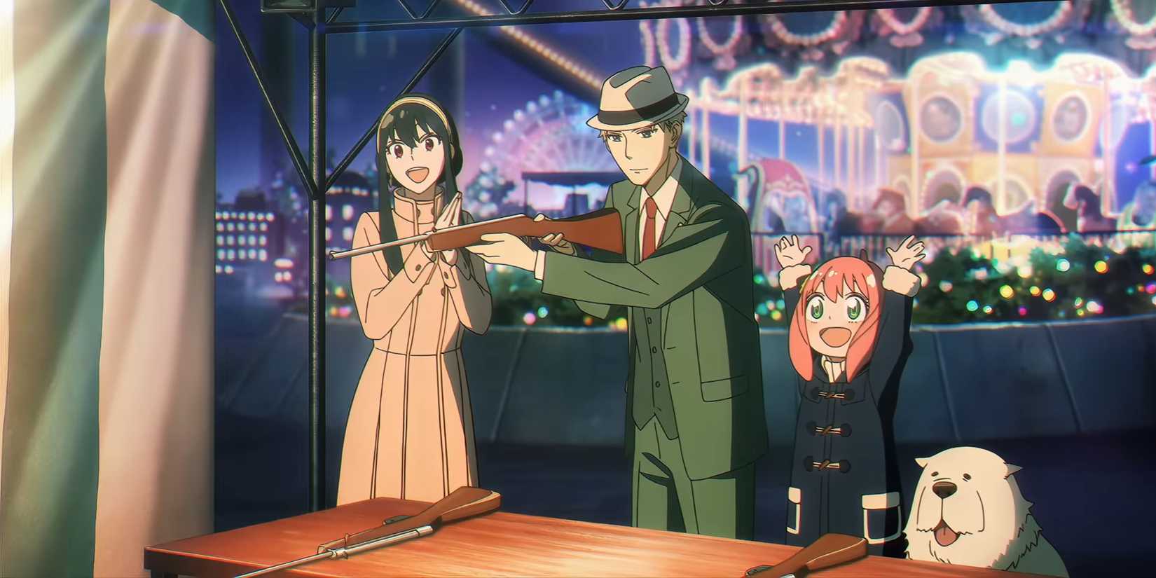 Spy x Family Forgers enjoying carnival games