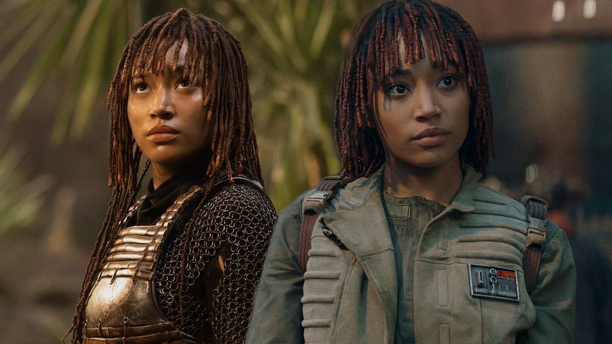 Star Wars The Acolyte Mae and Osha standing side-by-side in a combined image