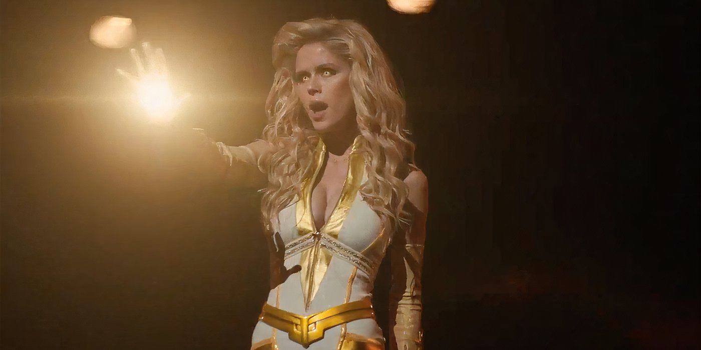 Erin Moriarty as Starlight Using Powers in The Boys