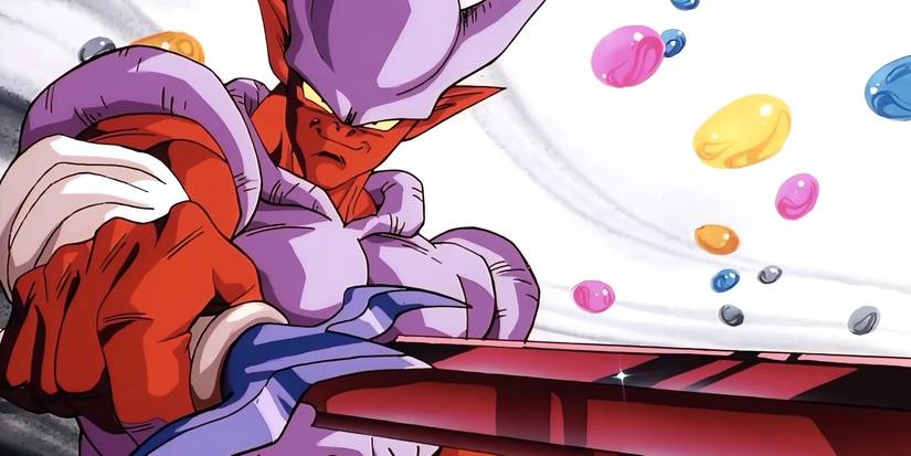 Super Janemba holding his sword during his battle against Goku and Vegeta