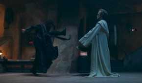 Mae (Amandla Stenberg) trying to fight against Master Torbin (Dean-Charles Chapman) in The Acolyte Season 1 episode 2