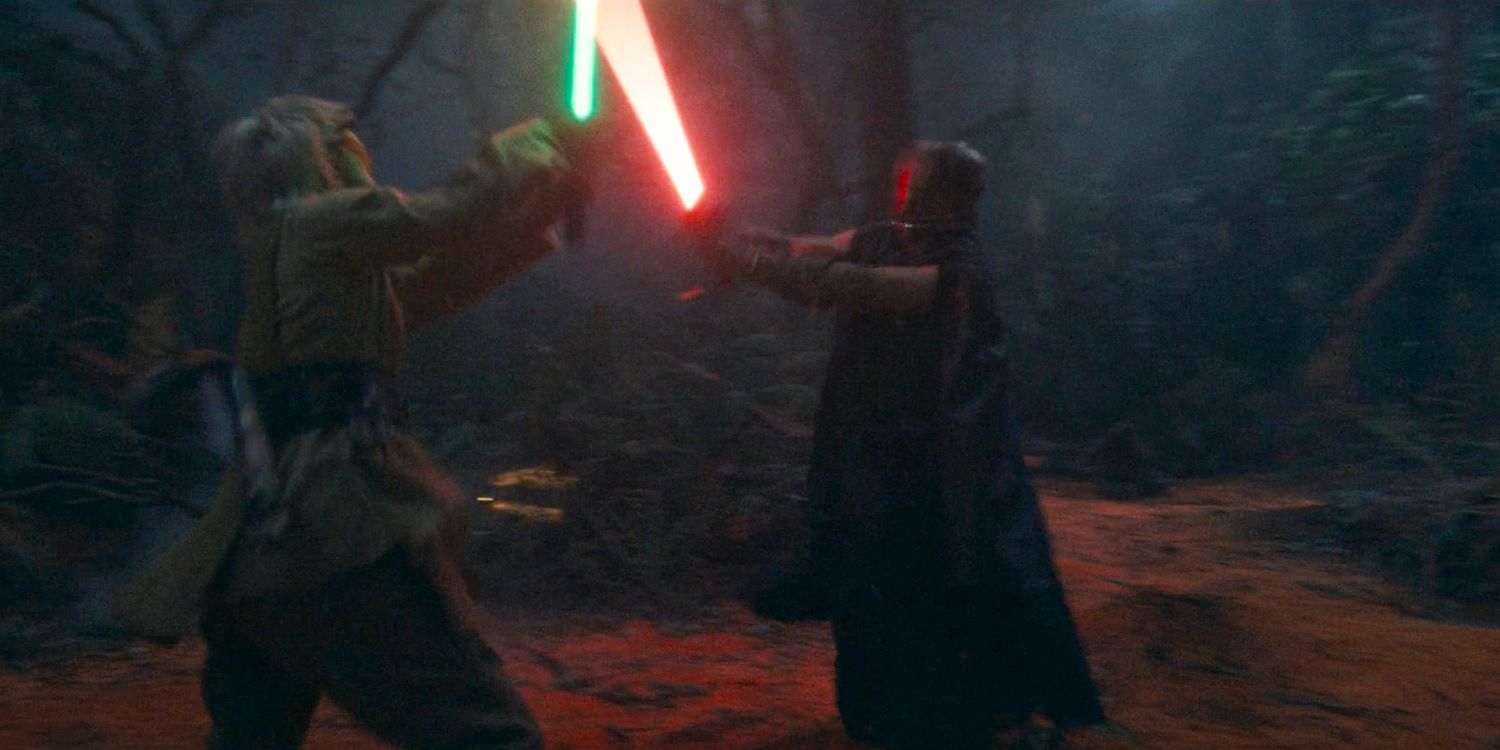 Jecki Lon fighting against the Sith in The Acolyte season 1 episode 5