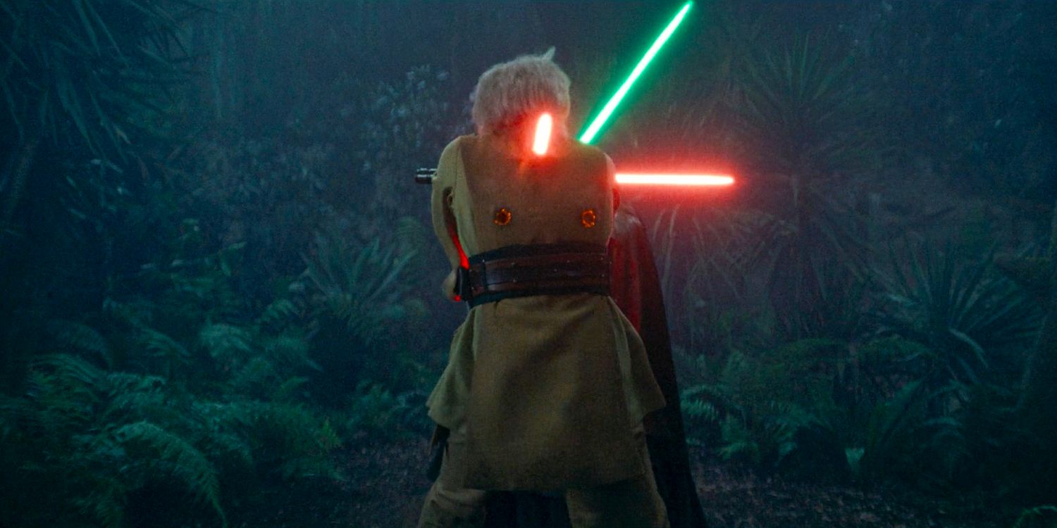 The Sith impales Jecki Lon with his saber in The Acolyte season 1 episode 5