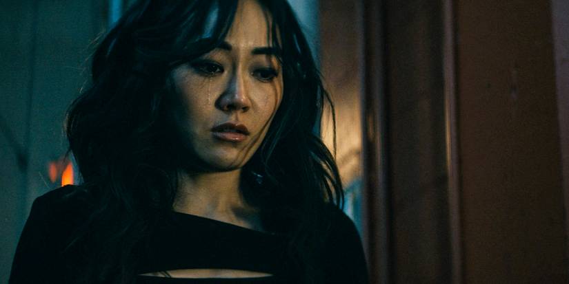 Kimiko (Karen Fukuhara) shedding a tear in The Boys season 4 episode 4