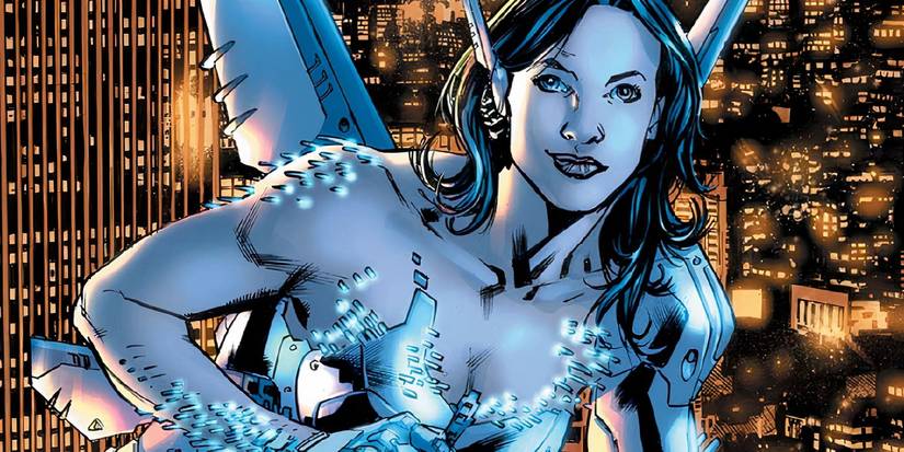 The engineer smiles on a rooftop with wings in DC Comics