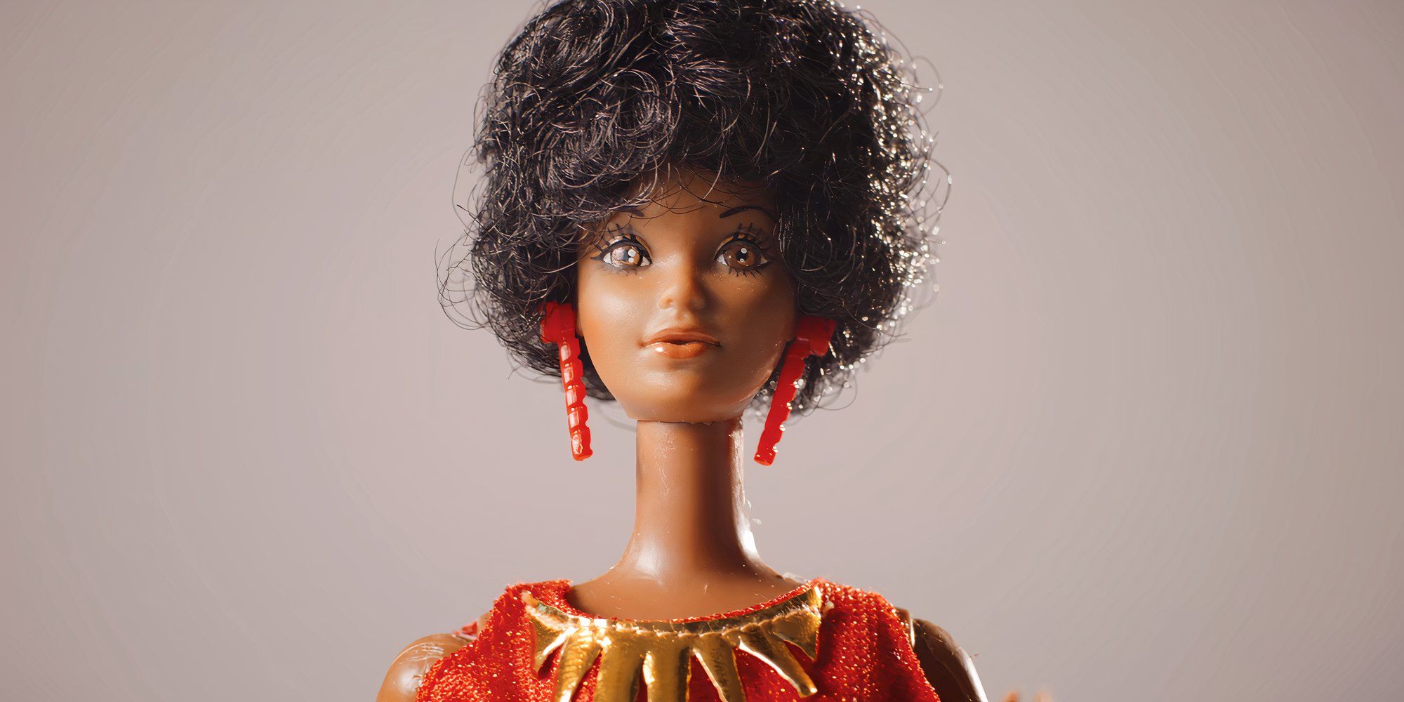black barbie red dress Gold Star Sky Vintage 1960's Black Wool & Gold Beaded Gene Shelly Evening Dress UK 10-12 US 6-8 main image 0