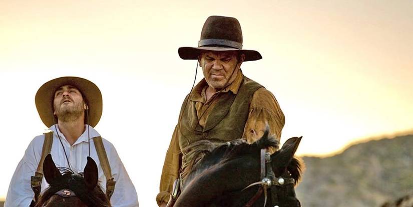 Joaquin Phoenix and John C. Reilly in The Sisters Brothers