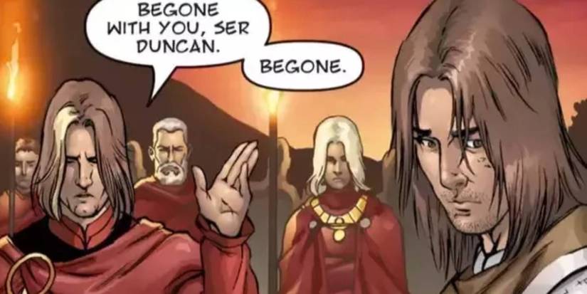 Valarr Targaryen and Ser Duncan in the Dunk and Egg comic