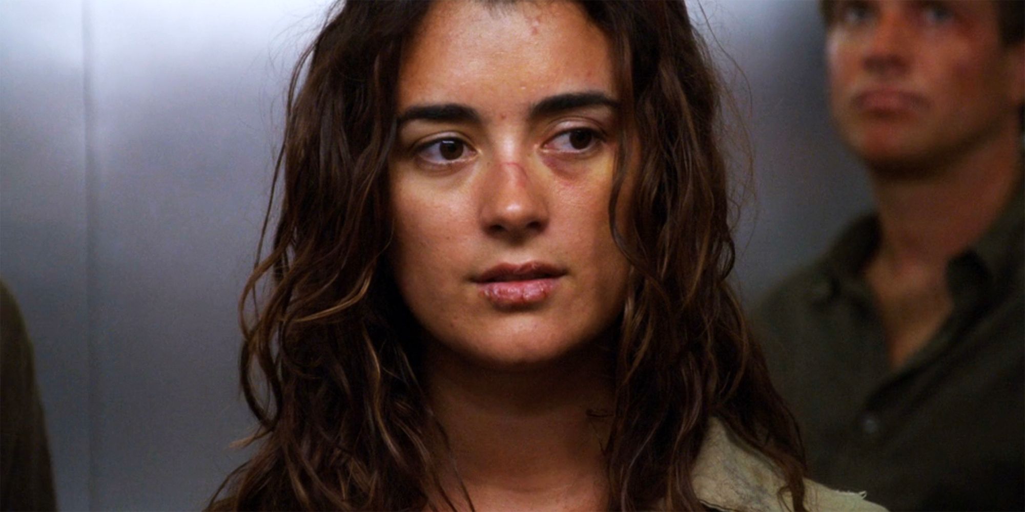 Ziva David in the NCIS elevator in Truth or Consequences