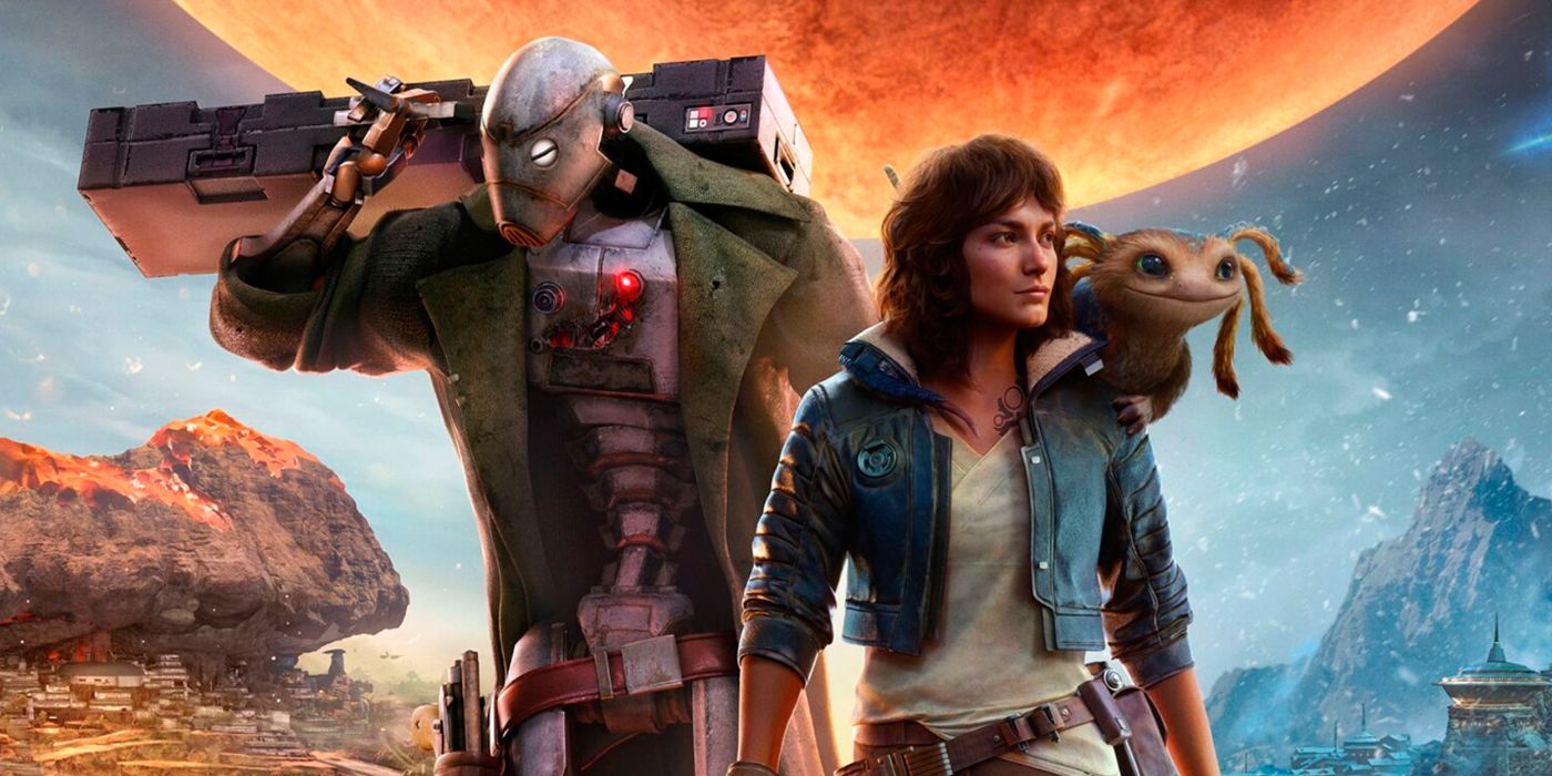 Kay Vess and Nix in the cover of the game 