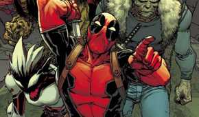 Venom War Deadpool #2 Cover by Giuseppe Camuncoli featuring Silence and Frankenstein’s Monster Led by Deadpool
