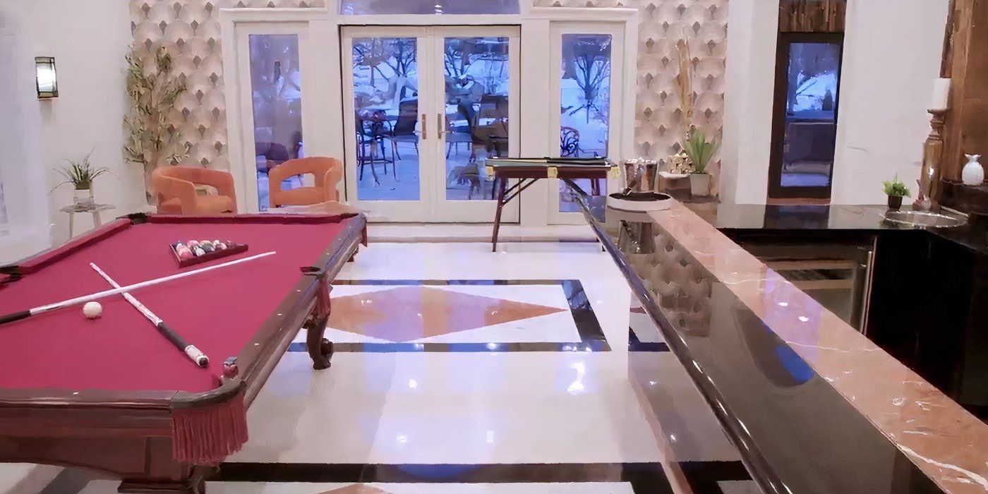 90 Day Fiancé Happily Ever After? Tell All House game room with pool table