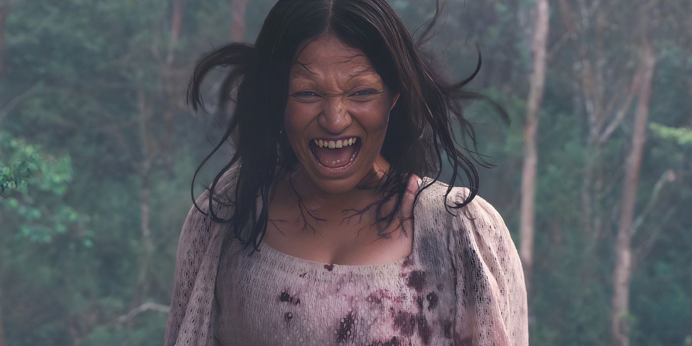 A woman-like entity screams in the forest in Inspector Rishi