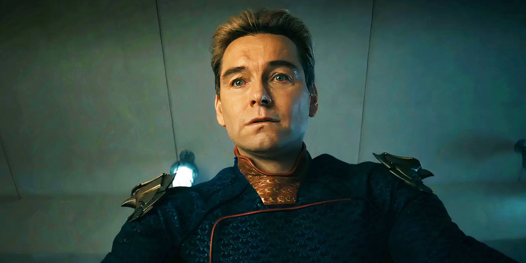 Antony Star looking down as Homelander in The Boys season 4 finale