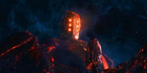 Arishem speaking to Sersi in Eternals