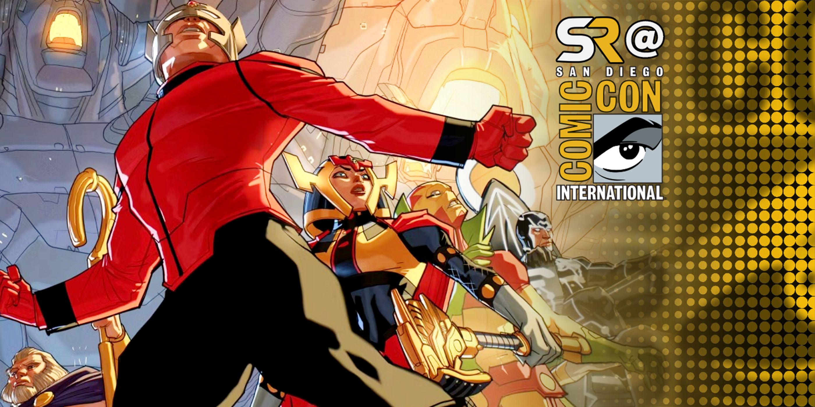 art for dc's new the new gods series with sdcc overlay