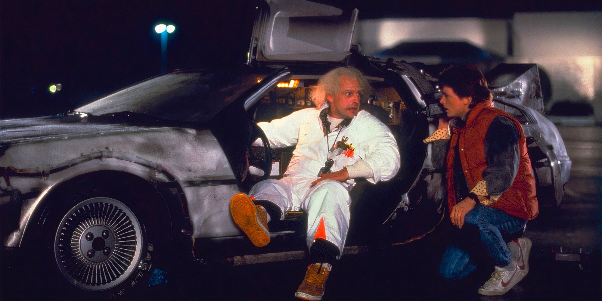 Christopher Lloyd Opens A DeLorean Time Capsule In Back To The Future Inspired Video