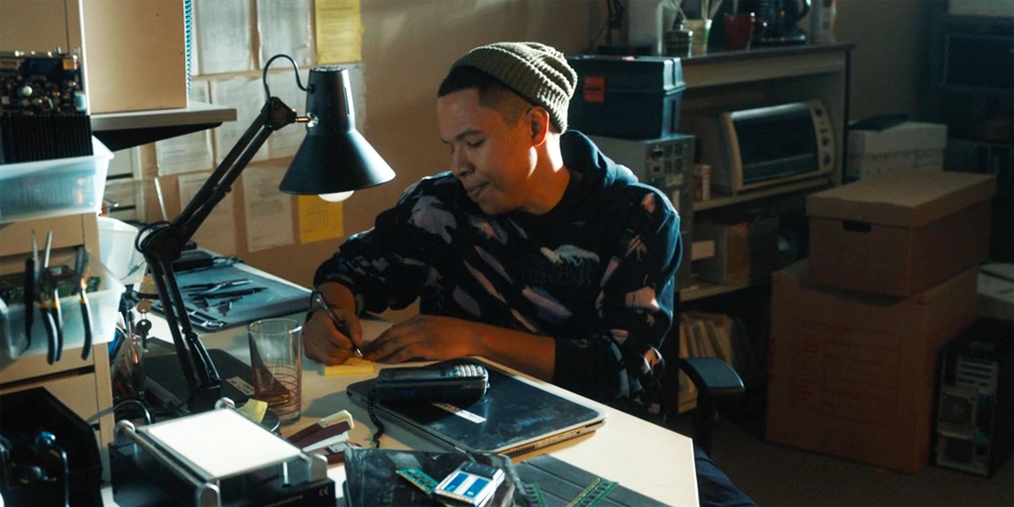 Bobby in his office in Tracker
