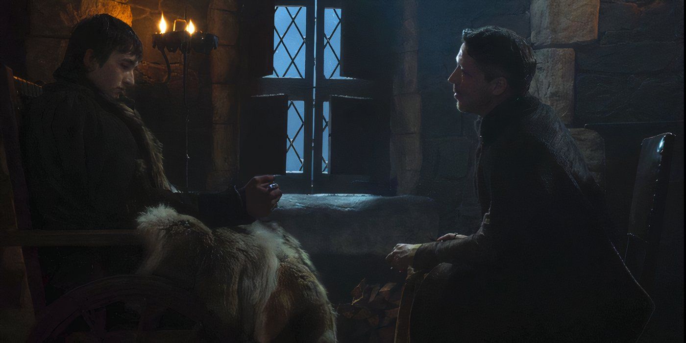 Bran and Littlefinger talk about the knife in Game of Thrones.