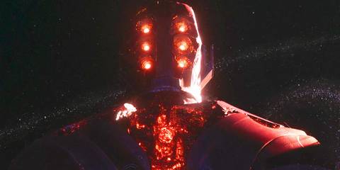 Celestial Arishem looking down on Earth in Eternals