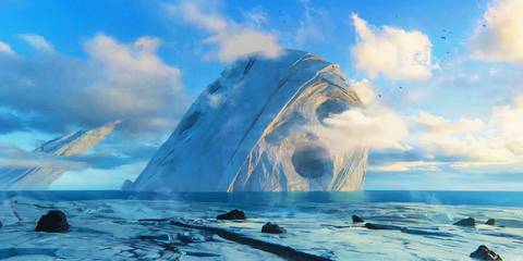 Celestial Tiamut's head in Eternals