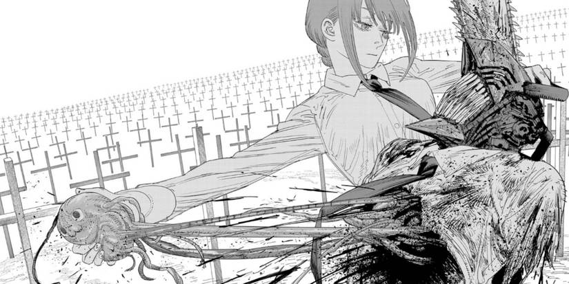 Chainsaw Man Makima rips Pochita out of Denji