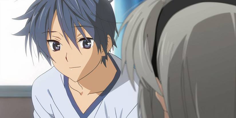 Tomoya stares lovingly at Tomoyo