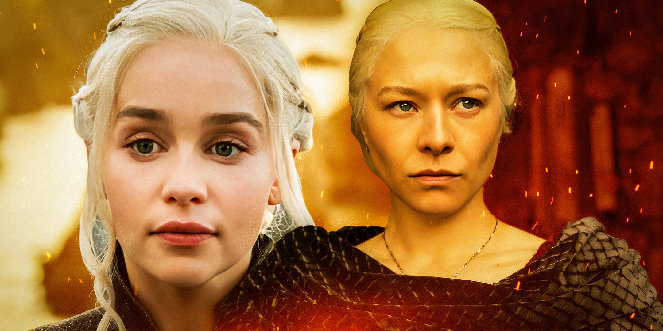 Daenerys from Game of Thrones and Rhaenyra from House of the Dragon