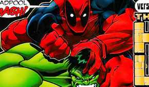 Deadpool on Hulk in Marvel Comics
