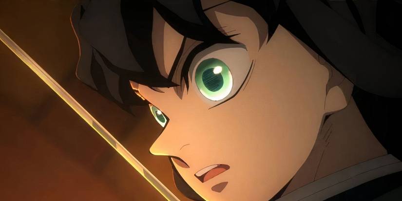 Muichiro falling into the Infinity Castle