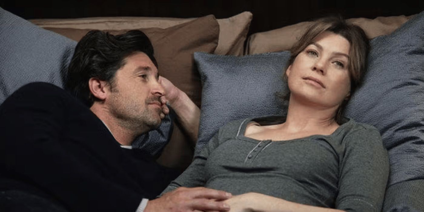 derek admiring meredith in grey's anatomy