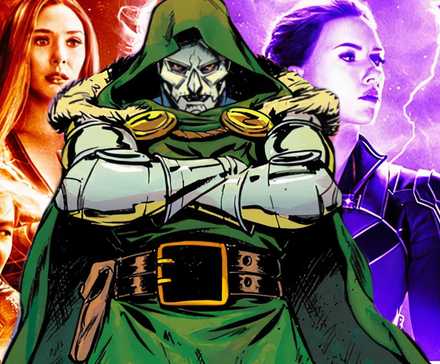 Доктор Доум над героями MCU