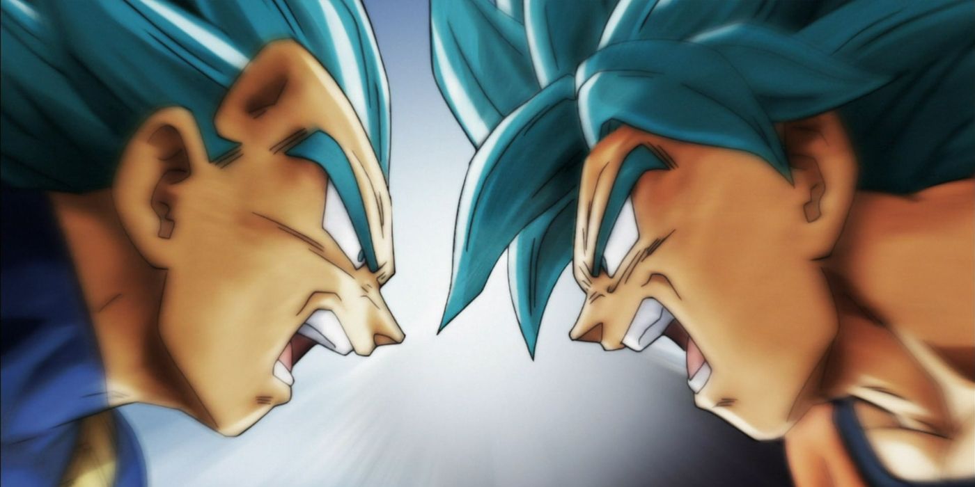 Vegeta and Goku go head-to-head in the final frames of Dragon Ball Super.
