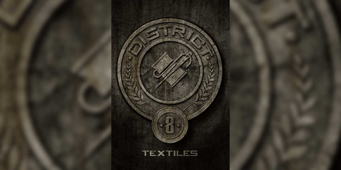 the symbol of dsitrcit 8 in the hunger games franchise