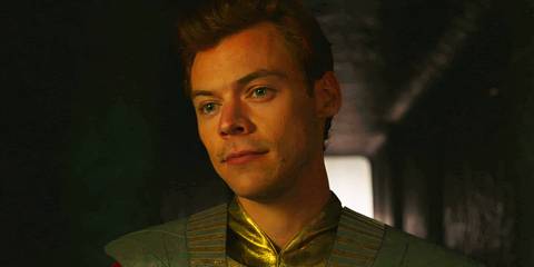 Eros smiling at other Eternals in Eternals