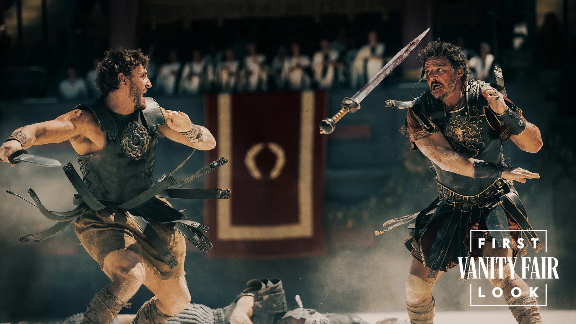 Paul Mescal e Pedro Pascal combattono nel Gladiatore 2