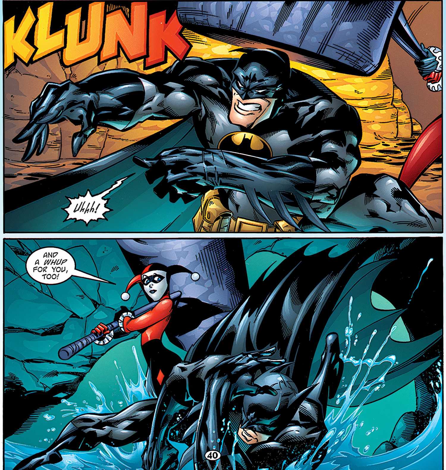 Harley Quinn beats Batman