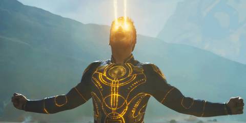 Ikaris (Richard Madden) shooting his lasers in Eternals