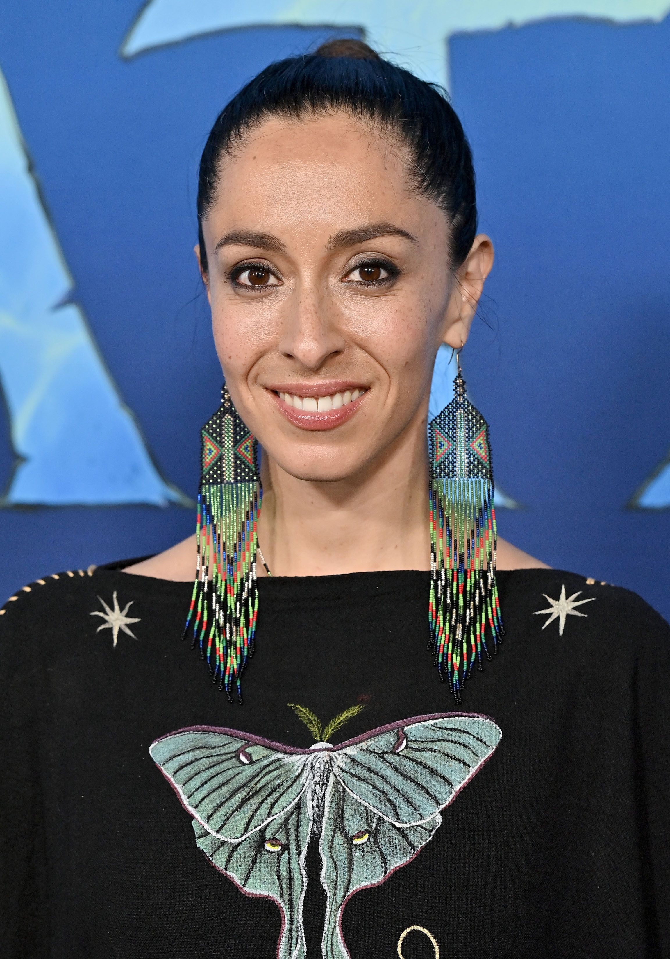 Headshot Of Oona Chaplin In The Los Angeles premiere of 'Avatar: The Way Of Water'