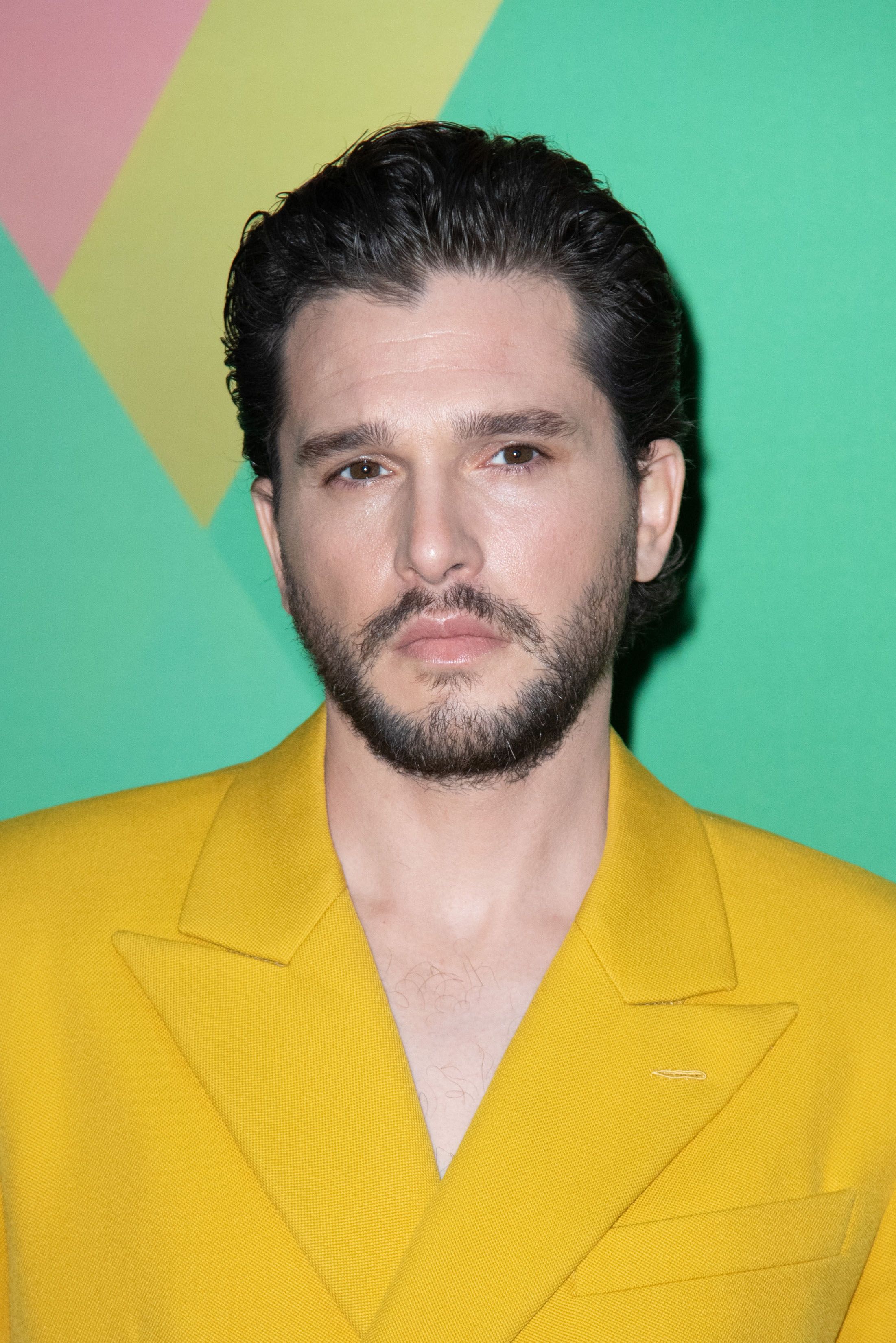 Headshot Of Kit Harington In The Louis Vuitton Menswear Fall