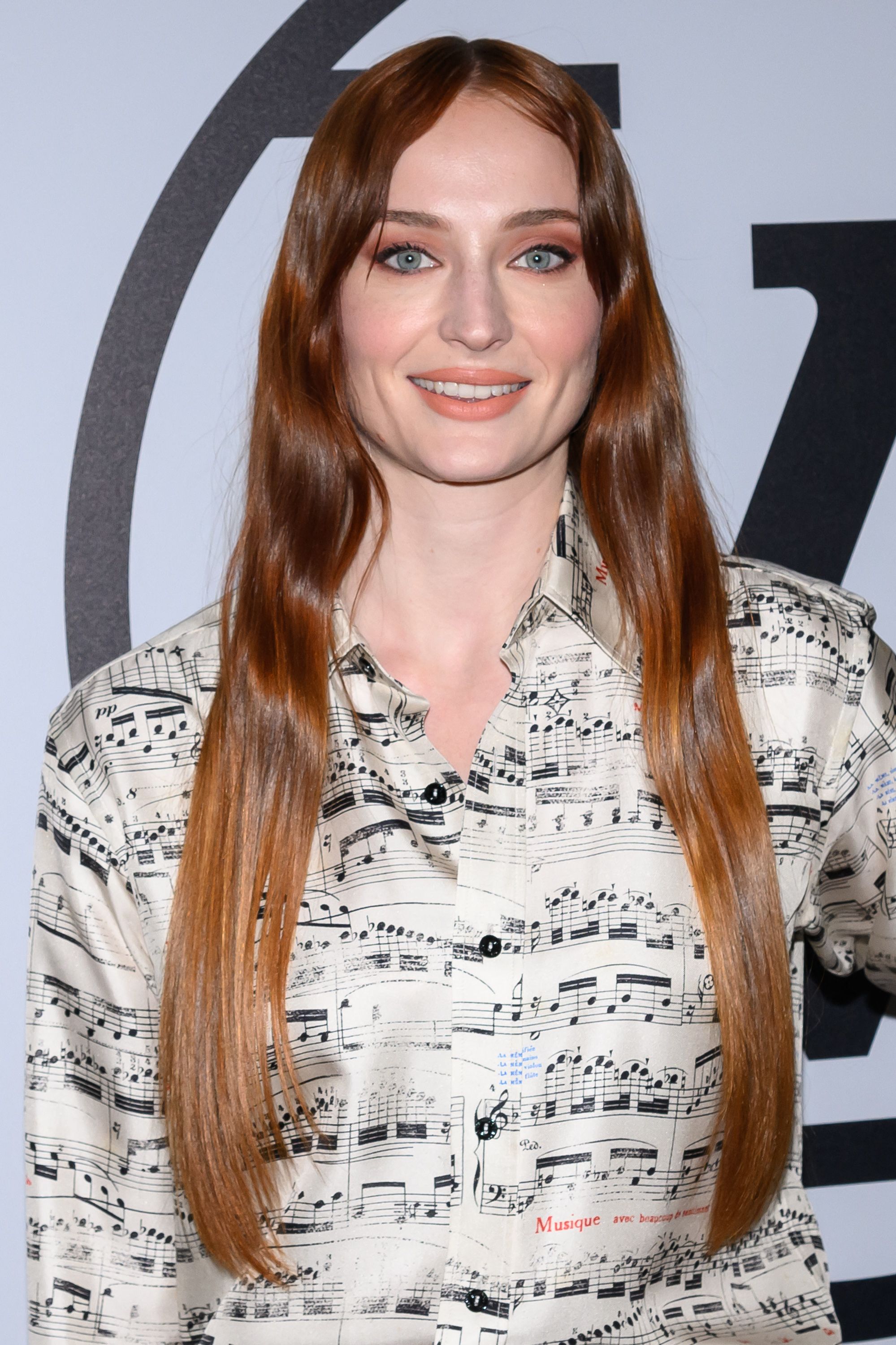 Headshot Of Sophie Turner In The Paris Fashion Week Autumn/Winter 2023