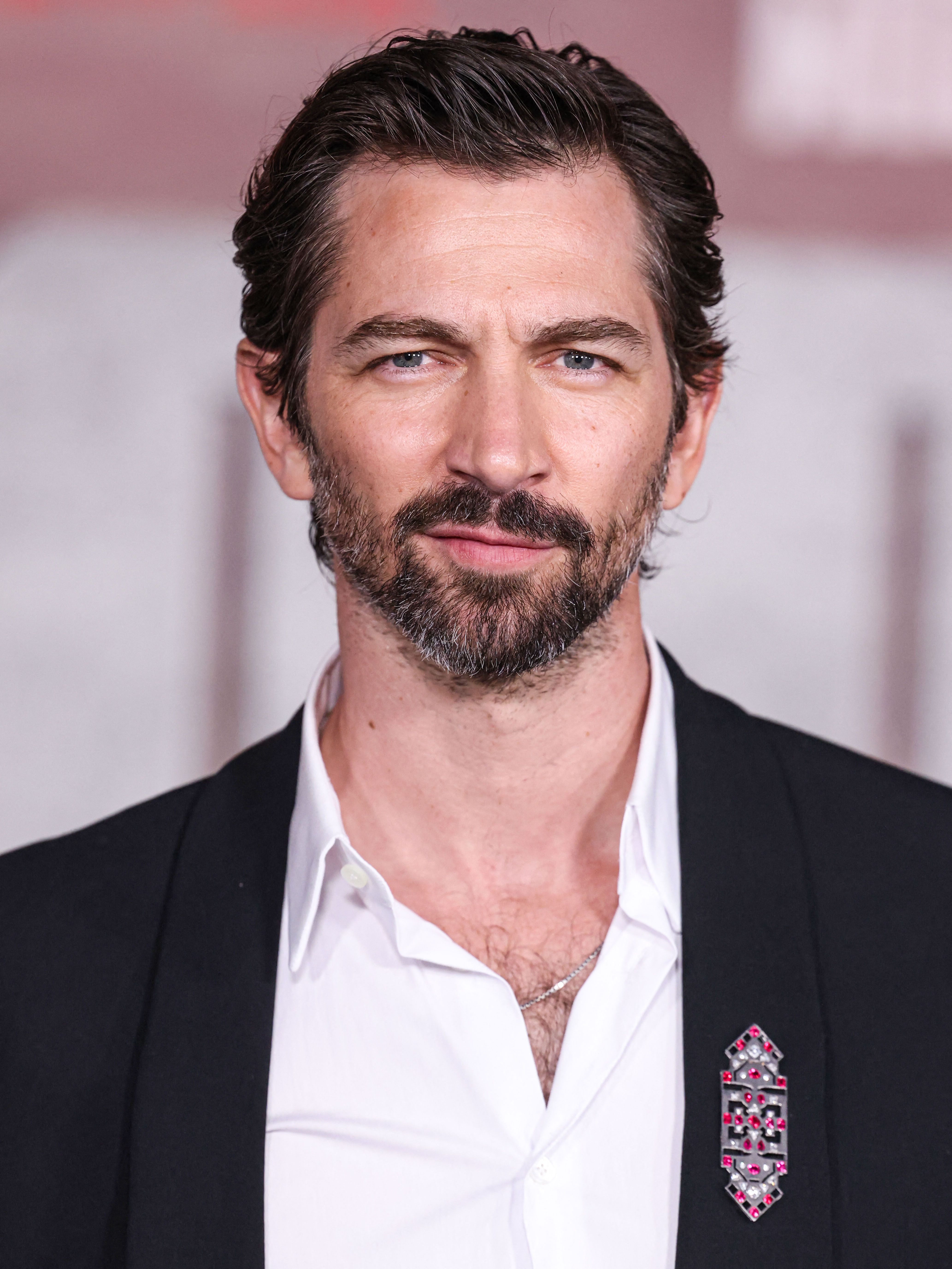 Headshot Of Michiel Huisman In The Los Angeles Premiere Of Netflix's 'Rebel Moon - Part One: A Child Of Fire'