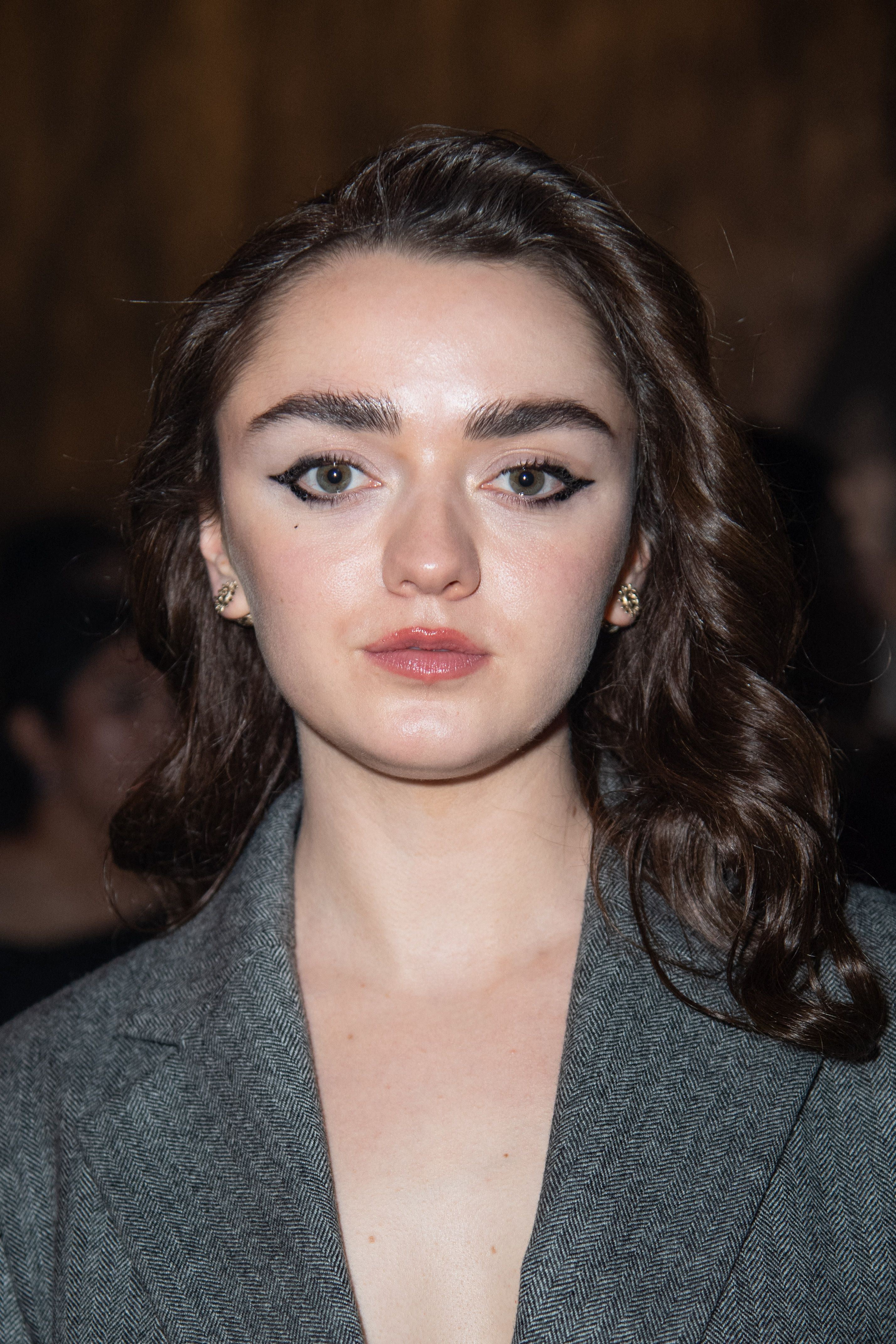 Headshot Of Maisie Williams In The Paris Fashion Week Womenswear Fall/Winter 2024-2025 