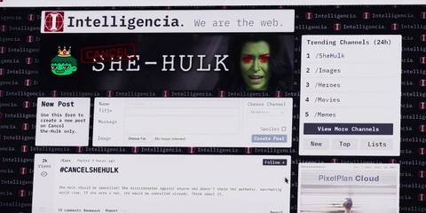Intelligencia's web-page hating She-Hulk