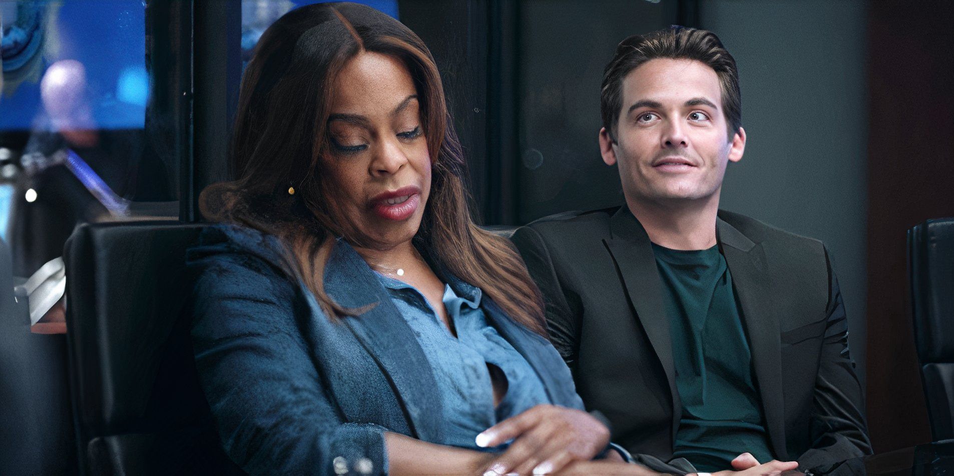 Niecy Nash-Betts as Simone Clark and Kevin Zegers as Brendon Acres in The Rookie Feds