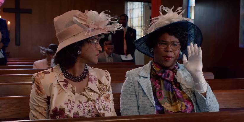Key & Peele as Georgina and Esther sitting in a pew in church in Key & Peele