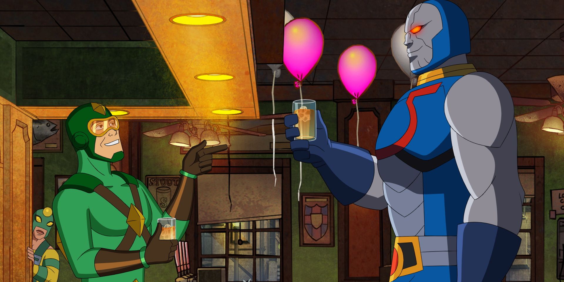 kite man & darkseid at the bar in Kite Man Hell Yeah